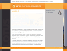 Tablet Screenshot of lotuselectricalservices.co.uk